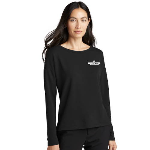 Mercer+Mettle® Women's Stretch Drop Shoulder Pullover (Black)